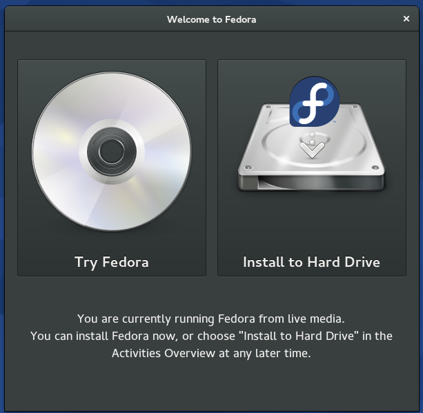 Installation Fedora